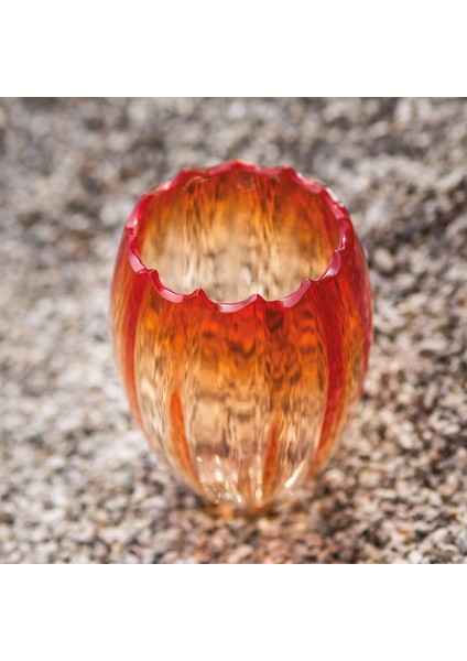 Mare Nassa Mat Turuncu Cam Küçük Boy Vazo fiyatları