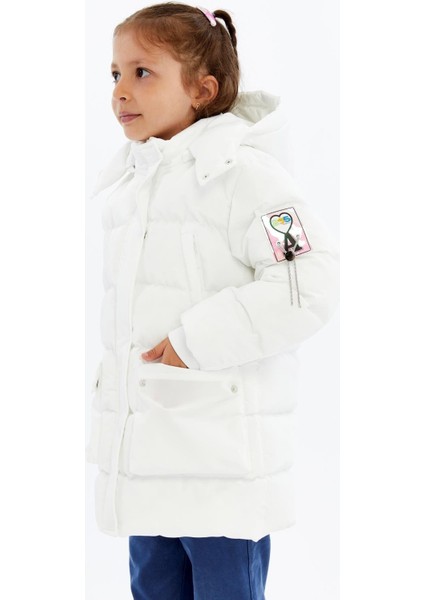 Kız Çocuk Kalın Kışlık Kapüşonlu Kaban 51349 indirimleri