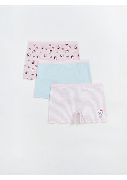 Yeni Sezon Hello Kitty Baskılı Kız Çocuk Boxer 3'lü