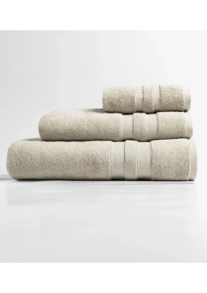 Narciso Ekru Penye Pamuklu Yüz Havlusu 50 x 90 cm indirimleri