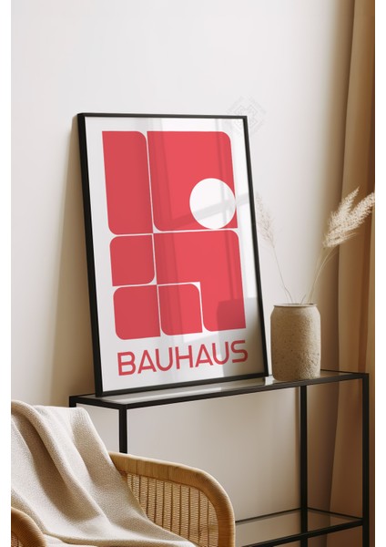 Bauhaus Serisi Siyah Çerçeveli Poster, Tablo No:84 fırsatları