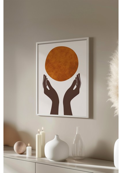 Bohemian Serisi Beyaz Çerçeveli Poster, Tablo No:34