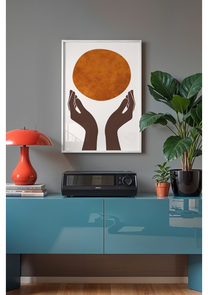 Bohemian Serisi Beyaz Çerçeveli Poster, Tablo No:34 fiyatları