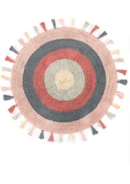 Laura Pembe Banyo Paspası 100X100 cm