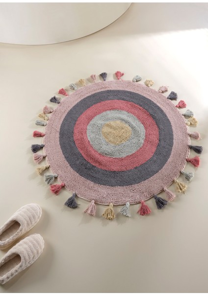 Laura Pembe Banyo Paspası 100X100 cm fiyatları