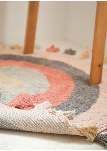 Laura Pembe Banyo Paspası 100X100 cm modelleri