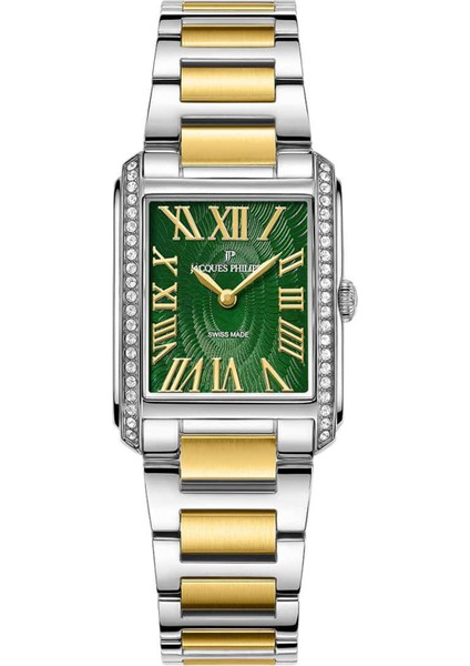 JPQLS911398 Altın Rengi Metalik Gri Çelik Kadın Kol Saati