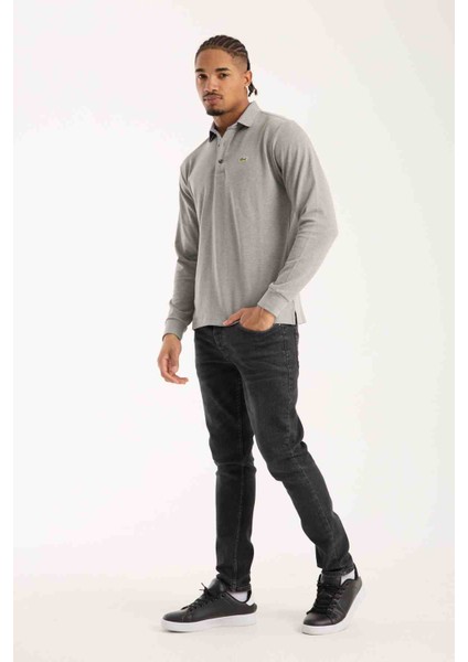 Polo Uzun Kol Gri Regular Fit fırsatları
