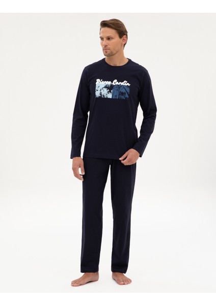 Erkek Lacivert Pijama Takımı 50322631-200 fırsatları