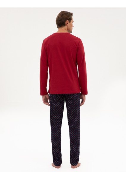 Erkek Bordo Pijama Takımı 50322633-900 indirimleri