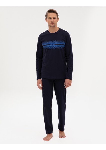 Erkek Lacivert Pijama Takımı 50322634-200 fırsatları