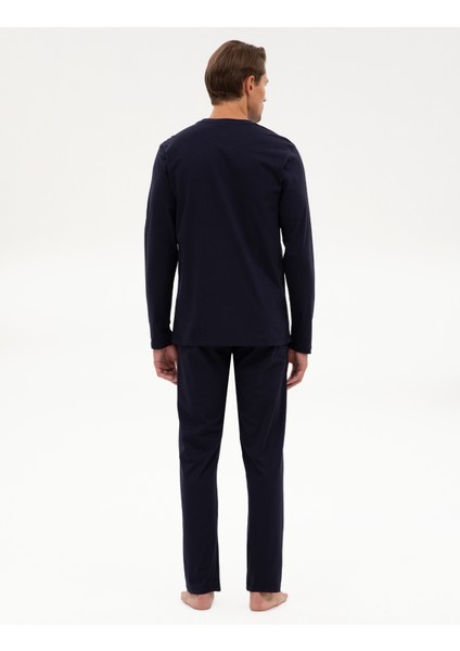 Erkek Lacivert Pijama Takımı 50322634-200 indirimleri
