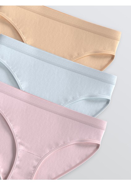 Yeni Sezon Düz Bikini Külot 3'lü modelleri