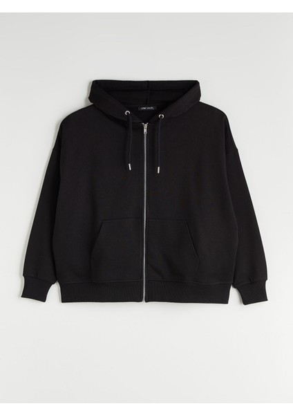 Yeni Sezon Kapüşonlu Oversize Kadın Fermuarlı Sweatshirt indirimleri