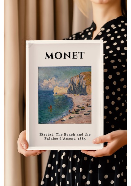 Claude Monet Serisi Beyaz Çerçeveli Poster, Tablo Duvar Dekoru No:4 fırsatları