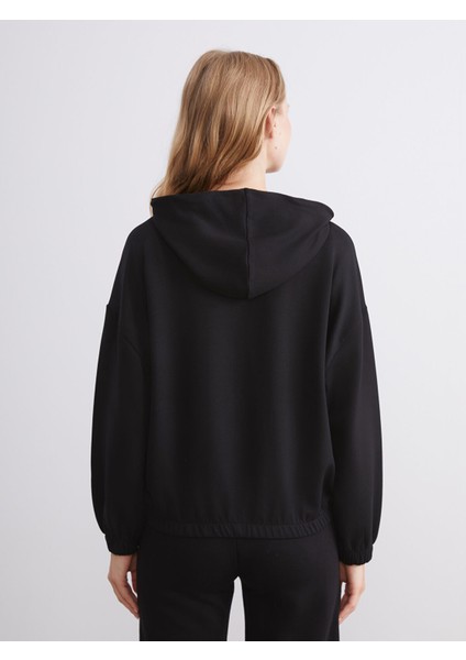 Yeni Sezon Kapüşonlu Oversize Kadın Fermuarlı Sweatshirt fırsatları