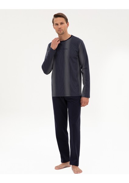 Erkek Lacivert Pijama Takımı 50322637-200