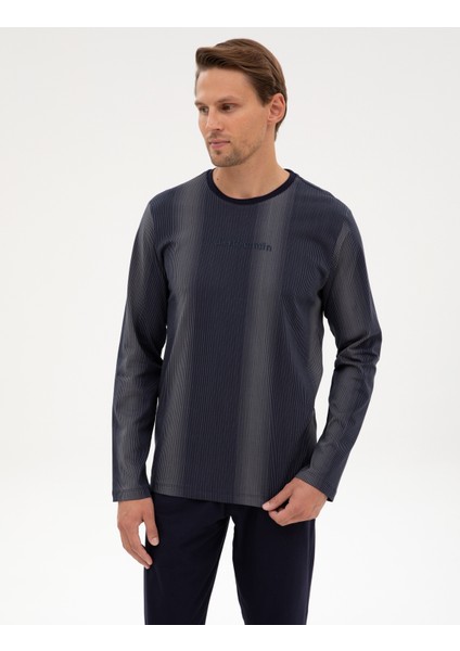 Erkek Lacivert Pijama Takımı 50322637-200 modelleri