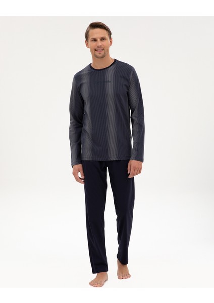 Erkek Lacivert Pijama Takımı 50322637-200 fırsatları