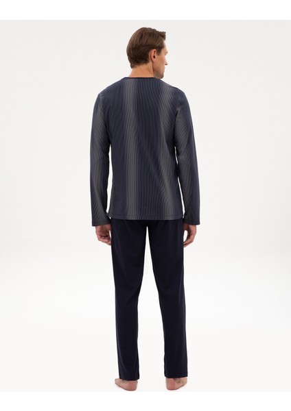 Erkek Lacivert Pijama Takımı 50322637-200 indirimleri