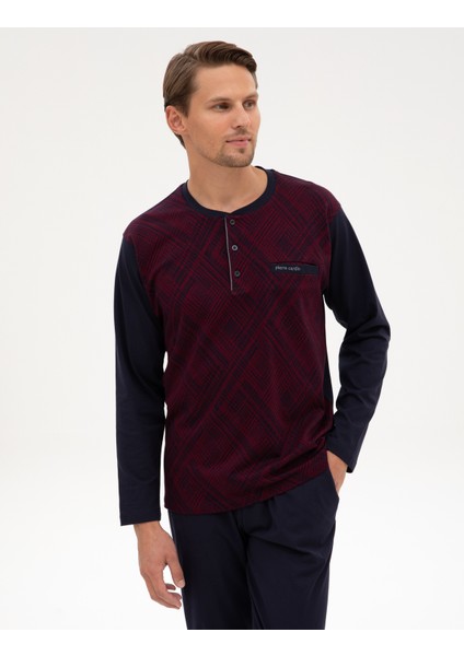 Erkek Bordo Pijama Takımı 50322640-900 modelleri