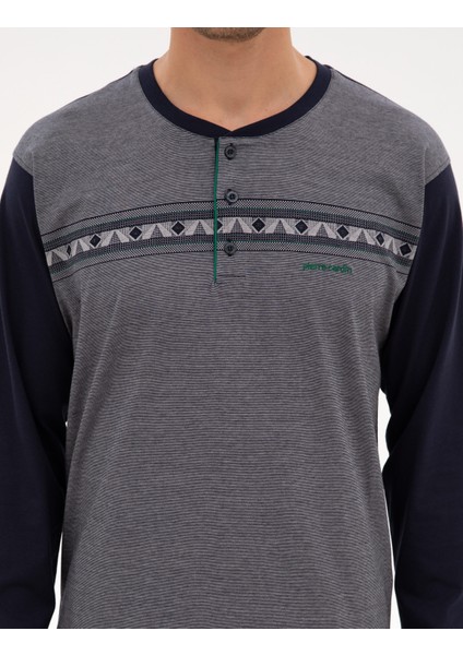 Erkek Lacivert Pijama Takımı 50322651-200