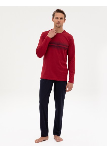 Erkek Bordo Pijama Takımı 50322634-900