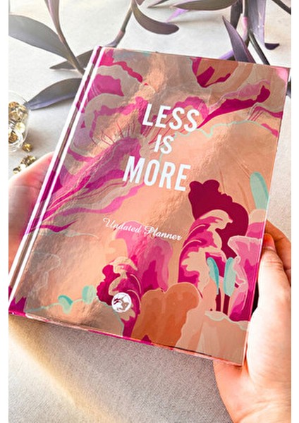 Metalik Süresiz Planlayıcı 17x24 CM 192 Sayfa Beyaz Kapak ile Günlük Planlama