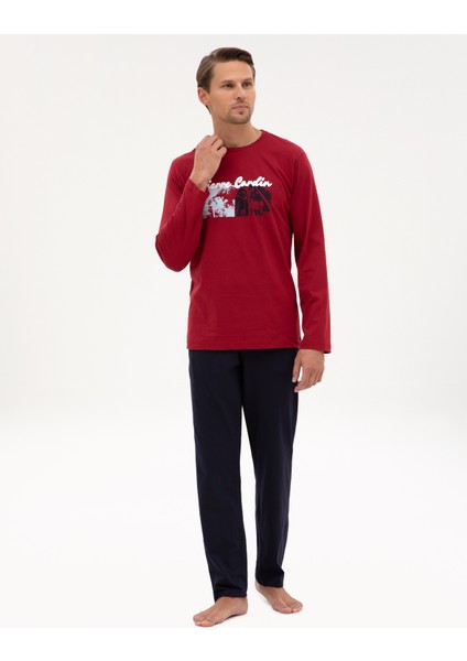 Erkek Bordo Pijama Takımı 50322631-900 fırsatları