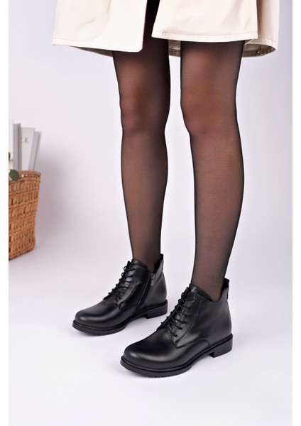 Deri Siyah Günlük Kadın Topuklu Bot Trc156-91115 modelleri