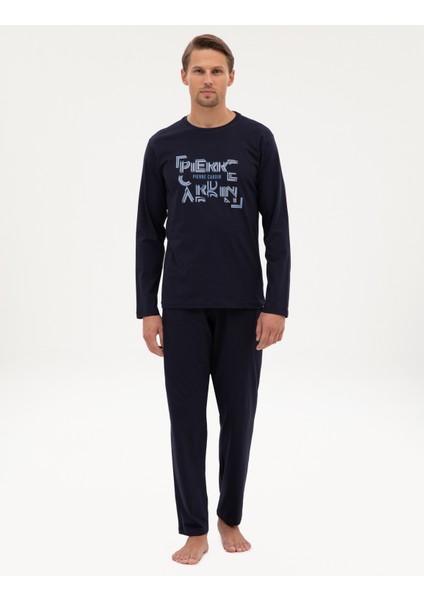 Erkek Lacivert Pijama Takımı 50322652-200 fırsatları