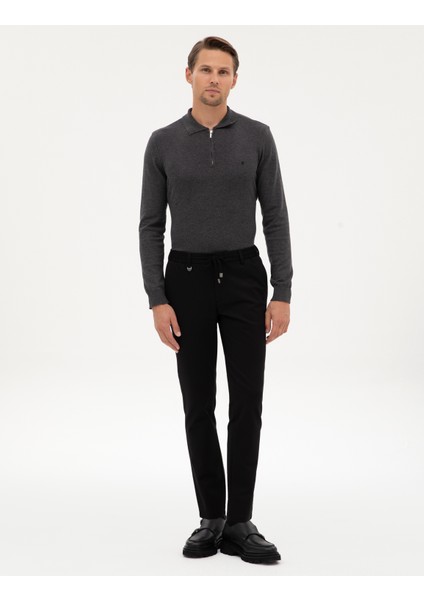 Erkek Siyah Kumaş Pantolon 50314229-VR046