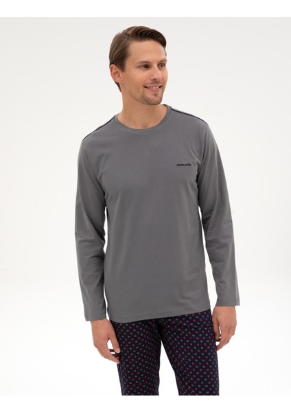 Erkek Koyu Gri Pijama Takımı 50322633-VR080 modelleri