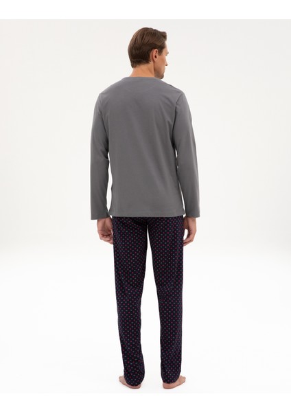 Erkek Koyu Gri Pijama Takımı 50322633-VR080 indirimleri