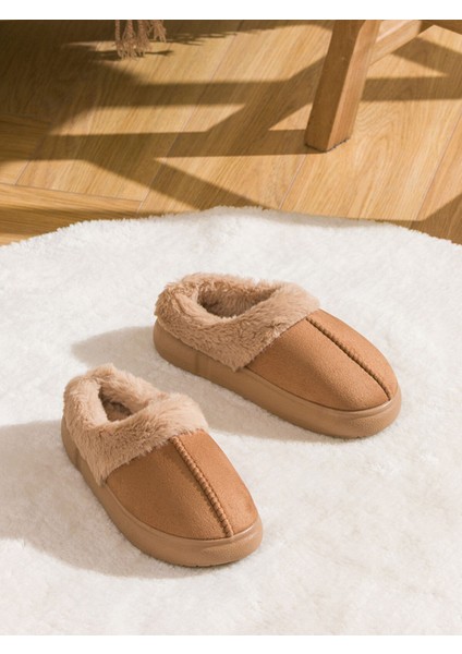 Yeni Sezon Süet Görünümlü Kadın Ev Terliği