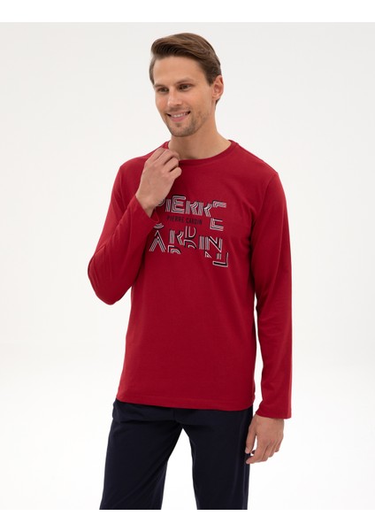 Erkek Bordo Pijama Takımı 50322652-900 modelleri