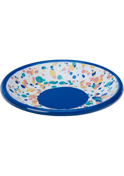 Wonder Wheel Mavi Emaye Yuvarlak Meze Tabağı 12 cm