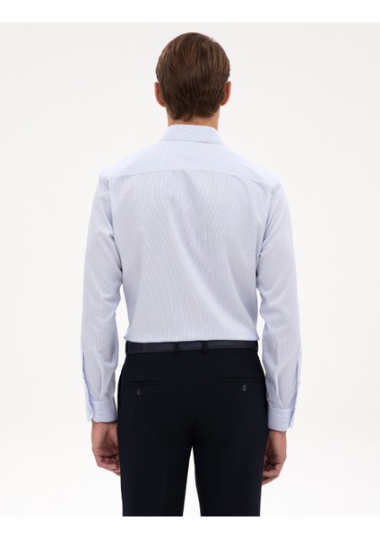 Erkek Açık Mavi Non Iron Kolay Ütülenebilir Slim Fit Gömlek 50315245-VR003 indirimleri