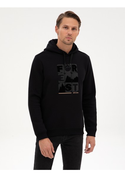 Erkek Siyah Regular Fit Sweatshirt 50315575-VR046