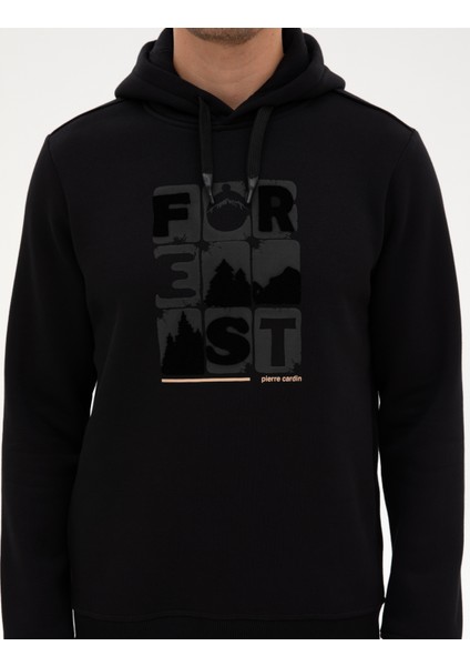 Erkek Siyah Regular Fit Sweatshirt 50315575-VR046