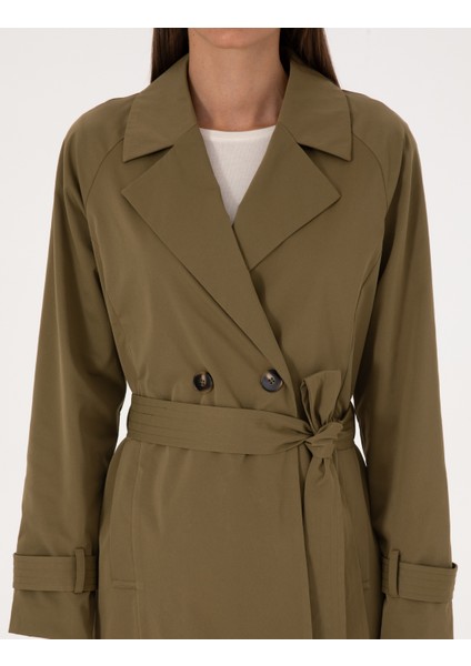 Kadın Haki Trençkot 50314043-VR027