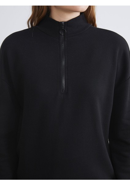 Yeni Sezon Dik Yaka Kadın Sweatshirt Tunik modelleri