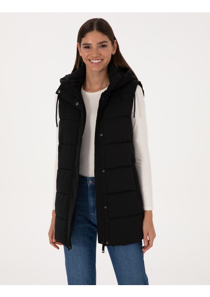 Kadın Siyah Yelek 50309044-VR046