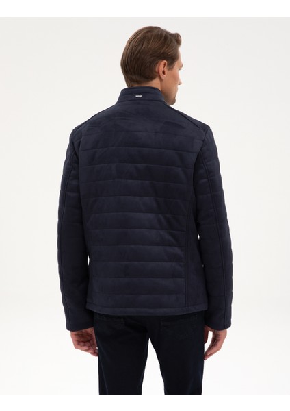 Erkek Lacivert Suni Deri Ceket 50318154-200 indirimleri