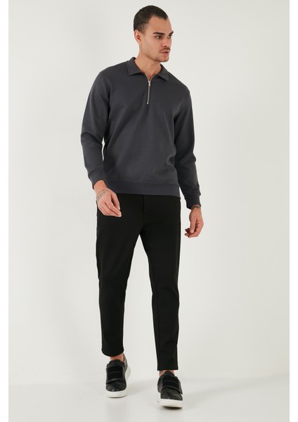 Pamuklu Regular Fit Yarım Fermuarlı 2'li Paket Polo Yaka Sweat Erkek Sweat 5905789S2 fırsatları