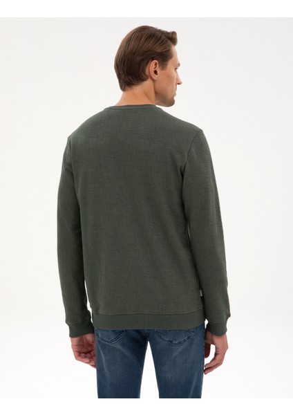 Erkek Koyu Haki Regular Fit Sweatshirt 50313944-VR111 indirimleri