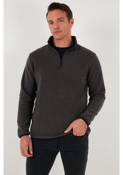 Slim Fit Yarım Fermuarlı Dik Yaka 2'li Paket Polar Erkek Polar 5906003S2 modelleri