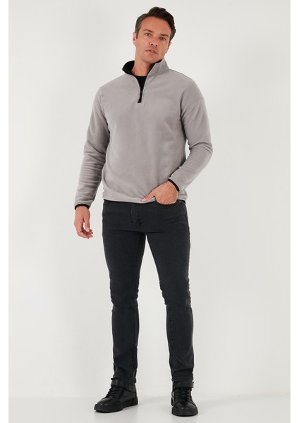 Slim Fit Yarım Fermuarlı Dik Yaka 2'li Paket Polar Erkek Polar 5906003S2 fırsatları