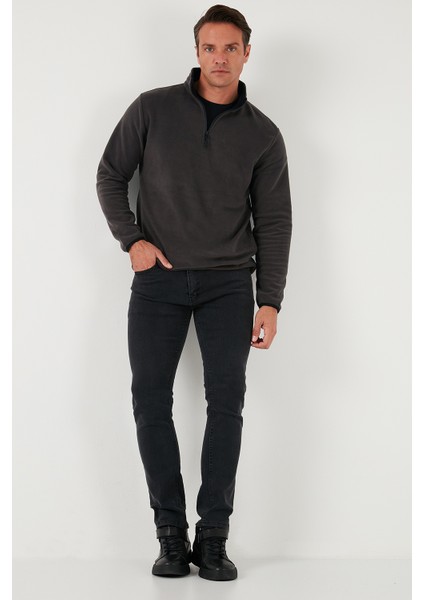 Slim Fit Yarım Fermuarlı Dik Yaka 2'li Paket Polar Erkek Polar 5906003S2 fırsatları