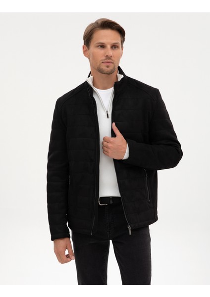 Erkek Siyah Suni Deri Ceket 50318154-001 modelleri
